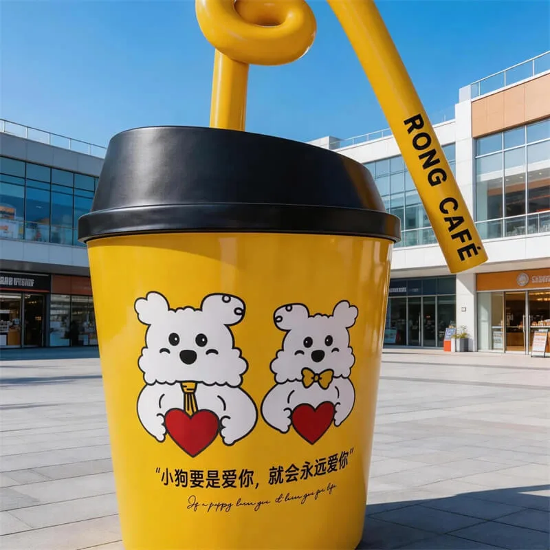 Custom Giant Coffee Cup Props For Sale – custom retail display image 2