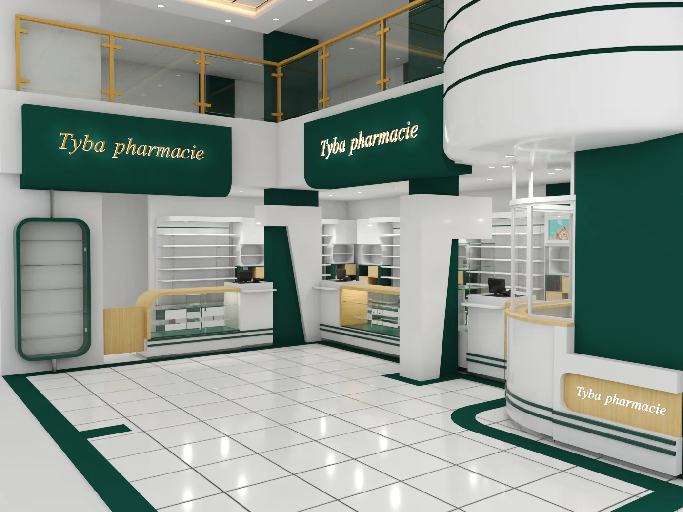 Pharmacy Design, Layouts Drug Store Decorations – New Pharmacy design idea unique wall cabinet island cabinet storage with re