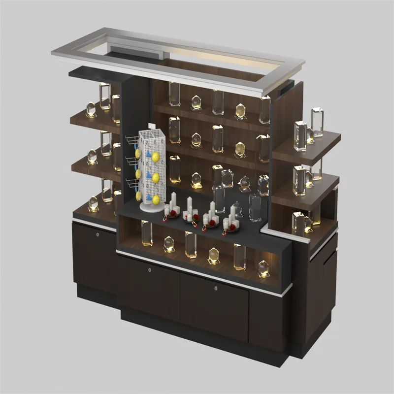 Black Display Showcases Cabinets With Glass Doors – custom retail display image 14