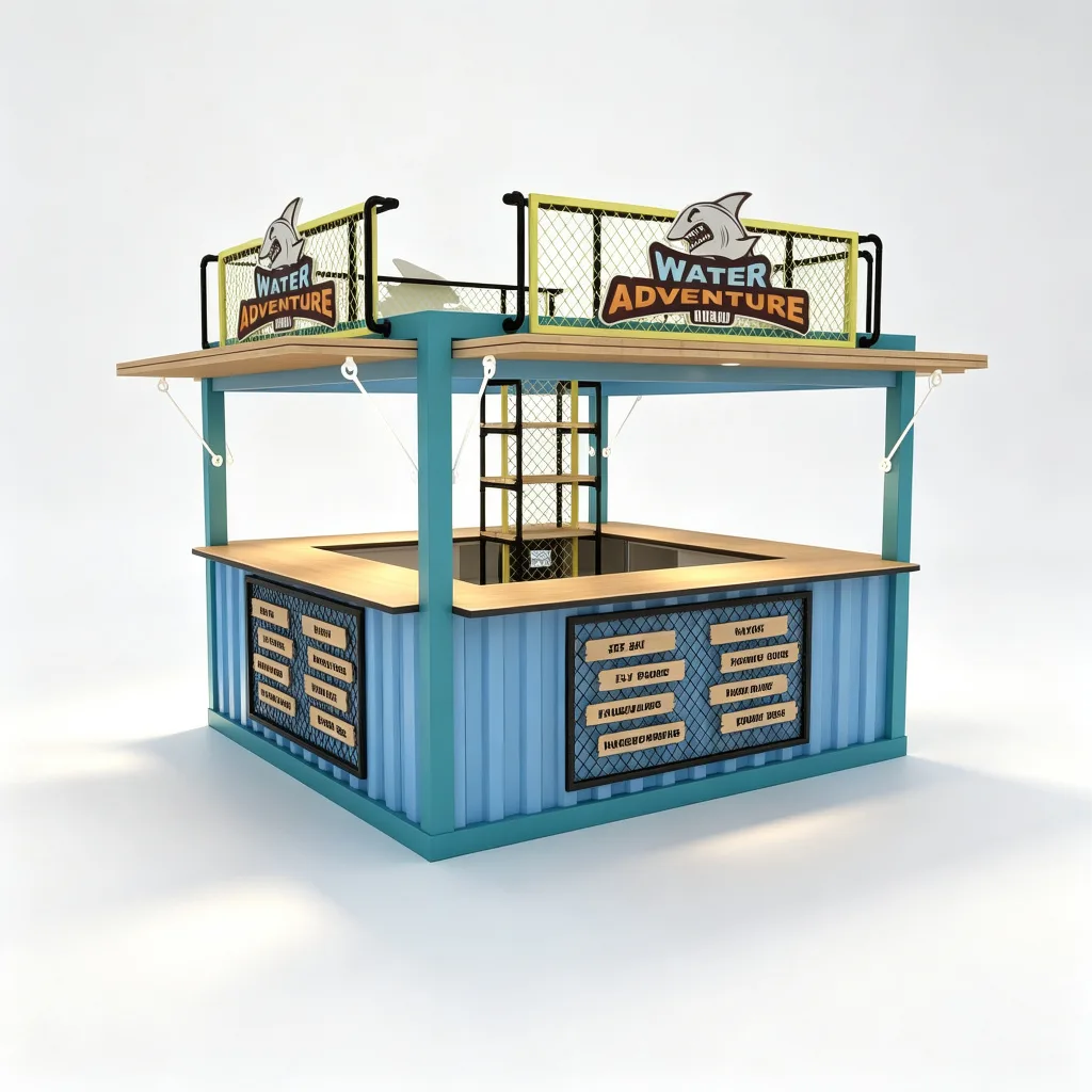 Outdoor Beach Kiosk – custom retail display image 22