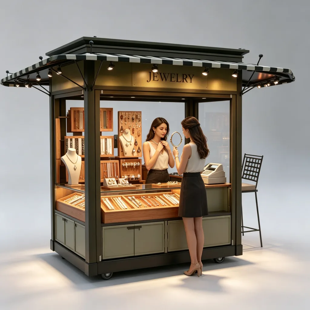 Outdoor Retail Kiosk For Sale Custom Design – custom retail display image 22