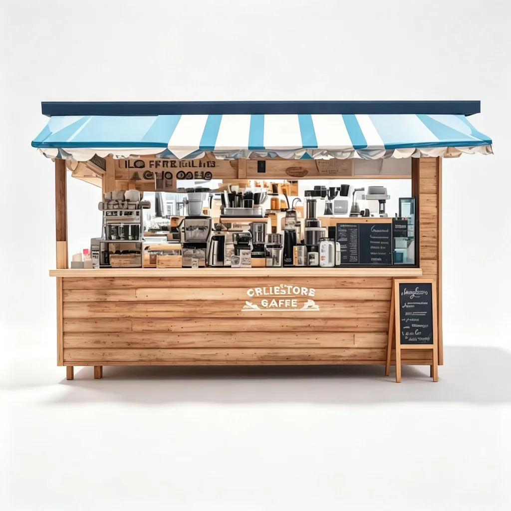 Outdoor Beach Kiosk – custom retail display image 26