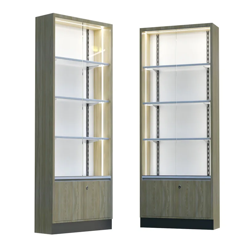 Lighted Display Cabinet | Glass Doors Shelves – custom retail display image 39