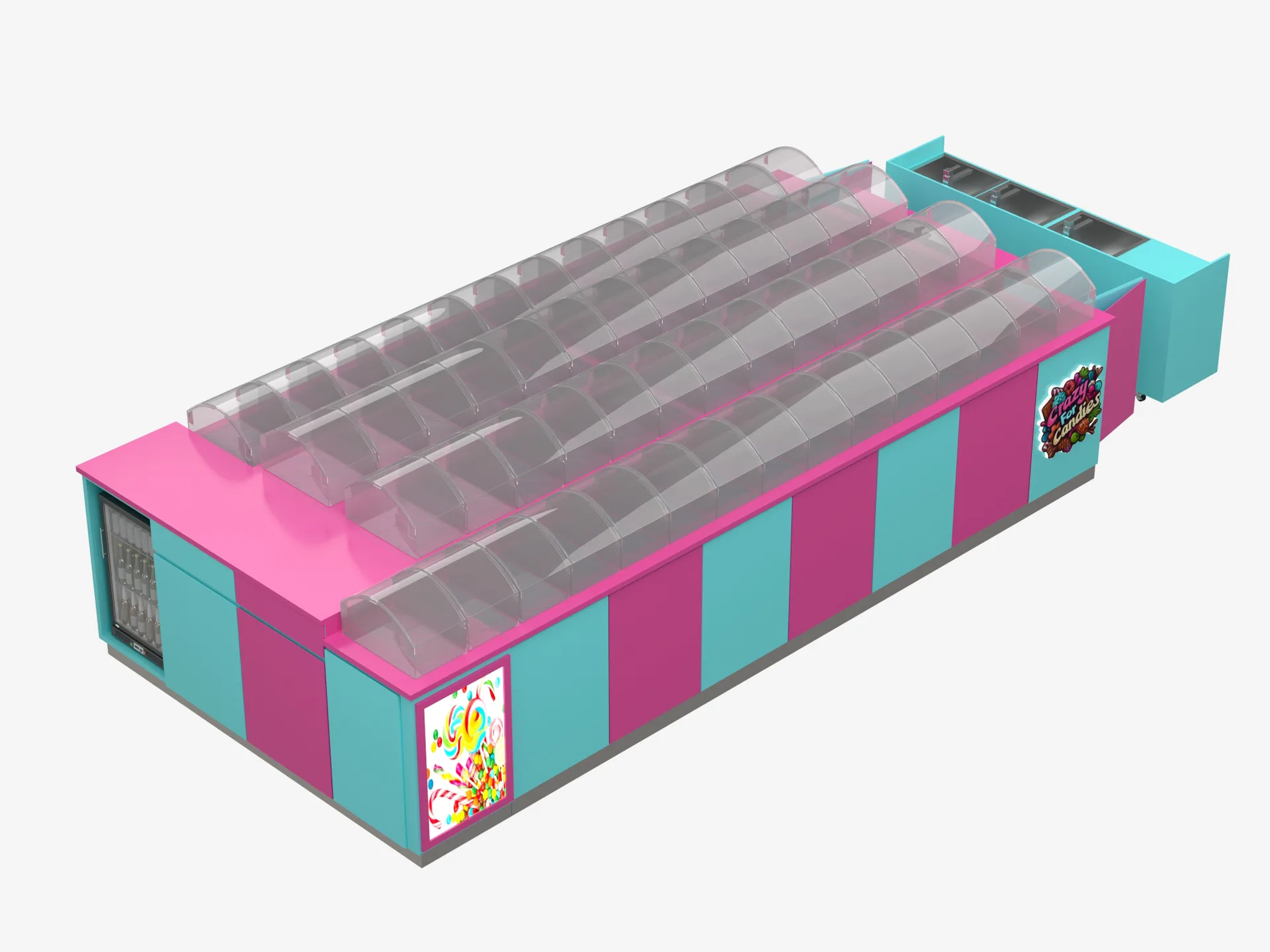 Candy Kiosk – US Mall Candy Kiosk 16ft×8ft | Single Unit Price $9000 image 6