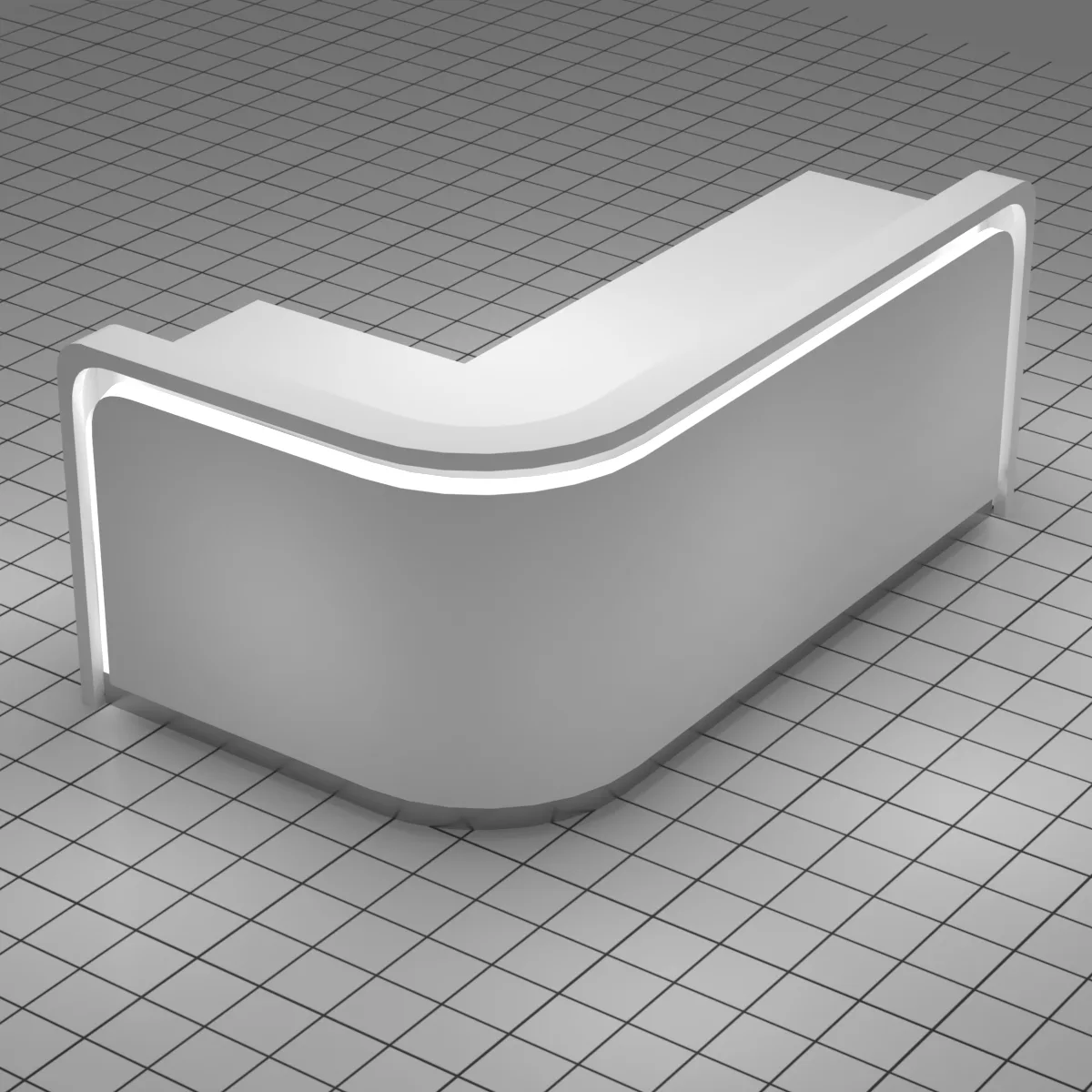 White Reception Desks Counters For Office, Salon More – custom retail display image 60