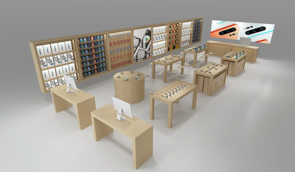 Apple Store Tables | Mobile Phone Display Tables – custom retail display image 29