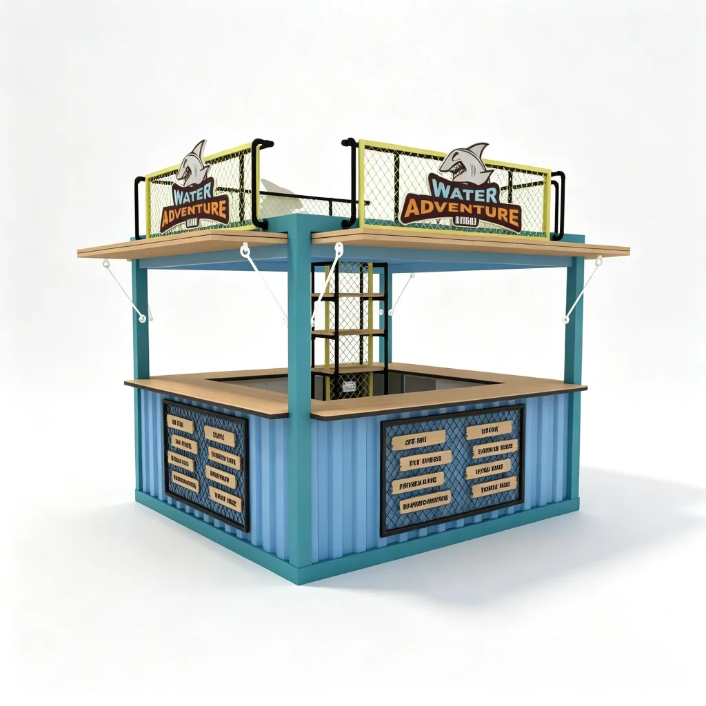 Outdoor Beach Kiosk – custom retail display image 21