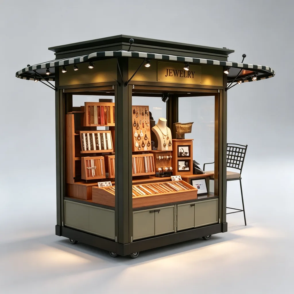 Outdoor Retail Kiosk For Sale Custom Design – custom retail display image 21