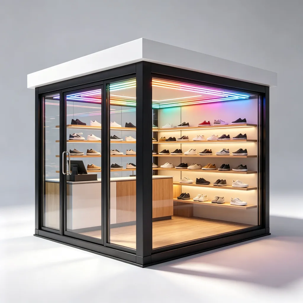 Outdoor Retail Kiosk For Sale Custom Design – custom retail display image 1