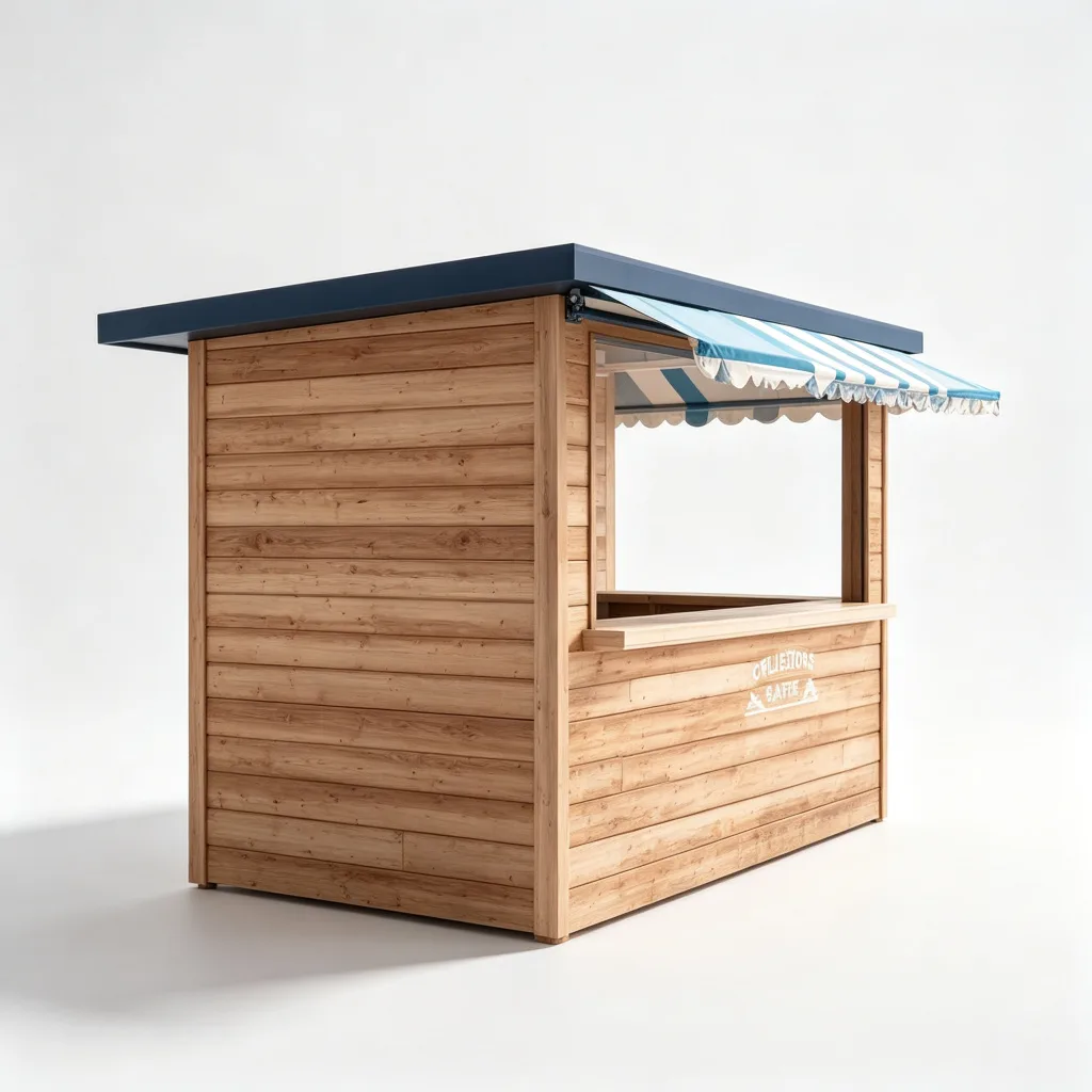 Outdoor Beach Kiosk – custom retail display image 25