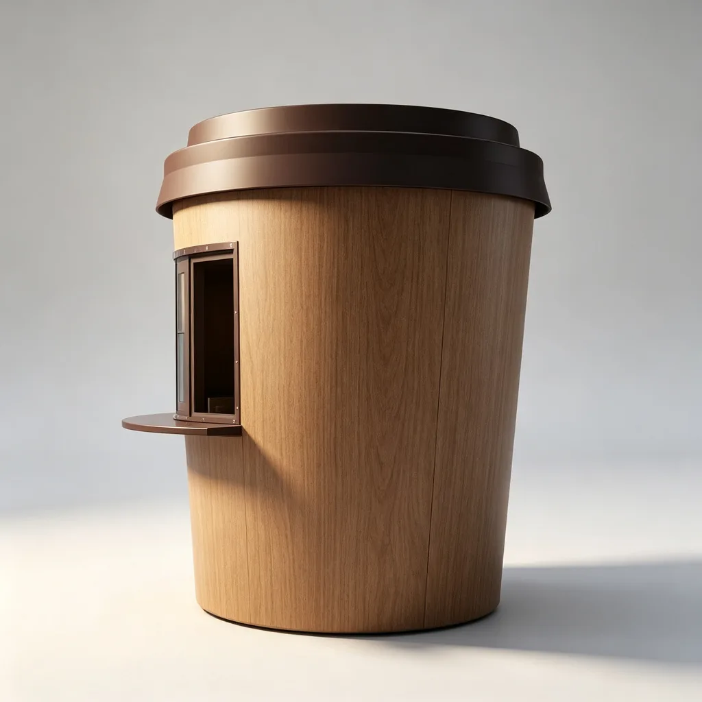 Outdoor Cafe Robot Coffee Kiosk For Sale – custom retail display image 17