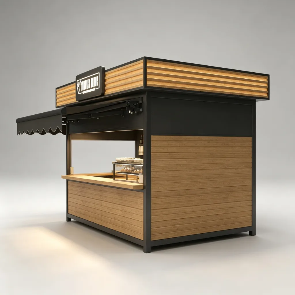 Outdoor Cafe Robot Coffee Kiosk For Sale – custom retail display image 13