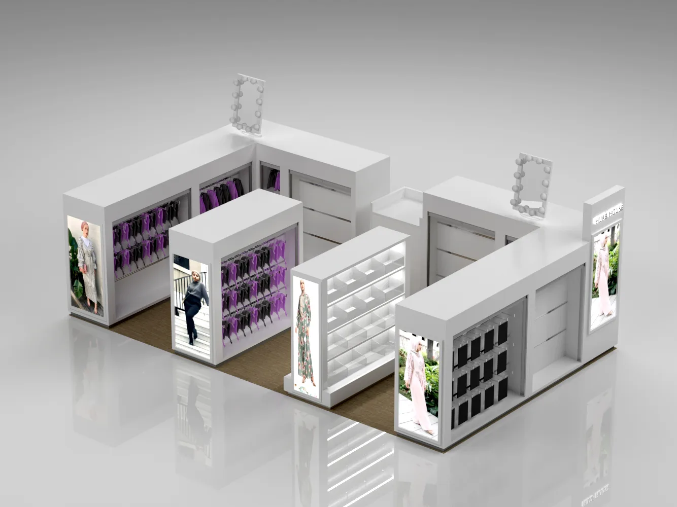 Scarf Displays | Scarf Shop Design Retail Display Fixtures – Modern style Idea Scarf Shop Interior Design Customized Scarf Di