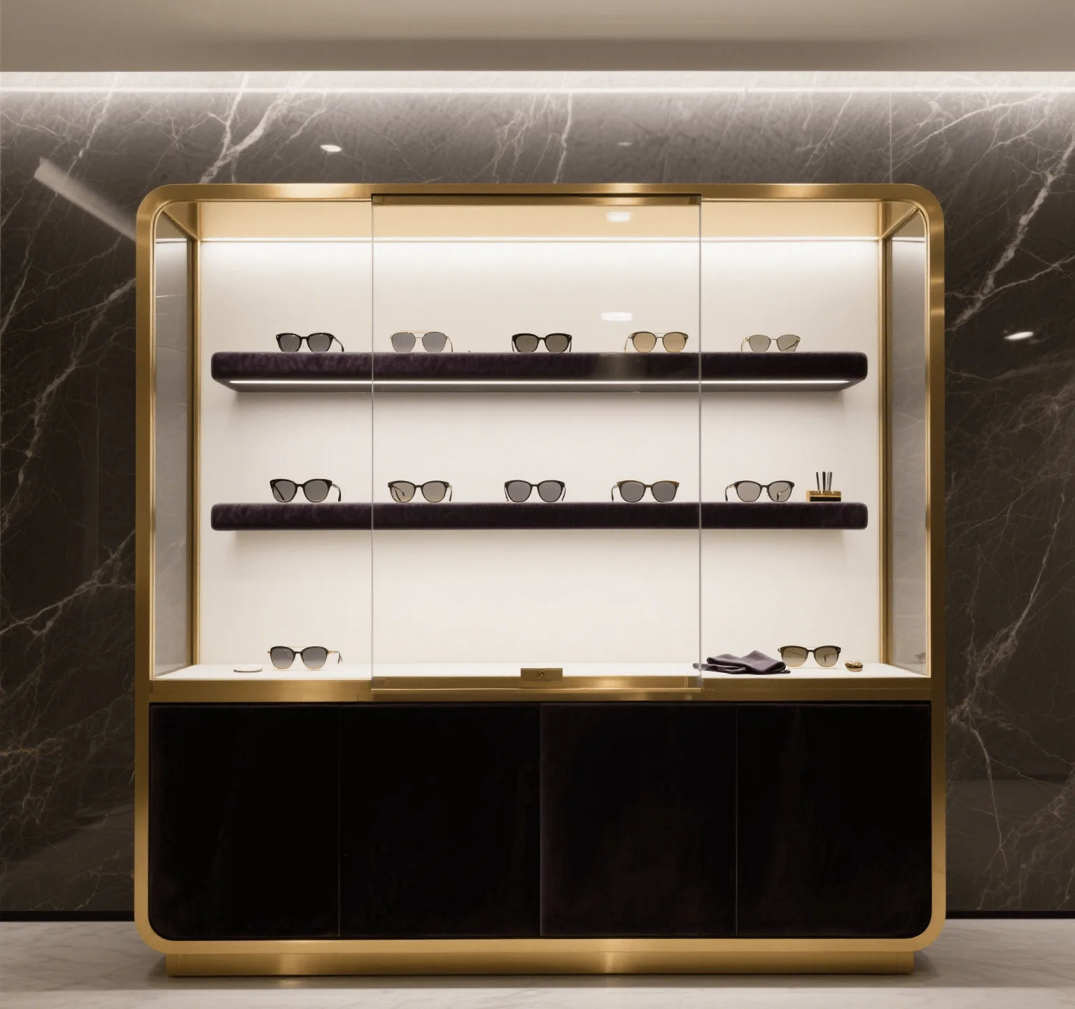 Optical Sunglass Display Cabinet | Eyewear Showcase – custom retail display image 20