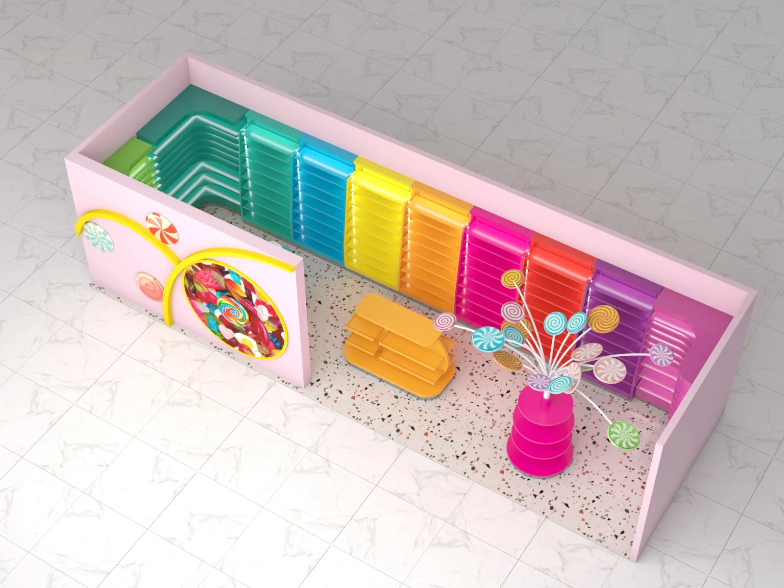 Candy Kiosk – US Mall Candy Kiosk 16ft×8ft | Single Unit Price $9000 image 7