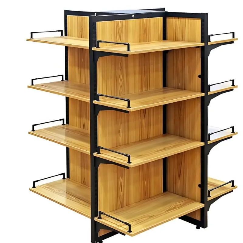 4-layer supermarket retail display stand customized all-round display stand