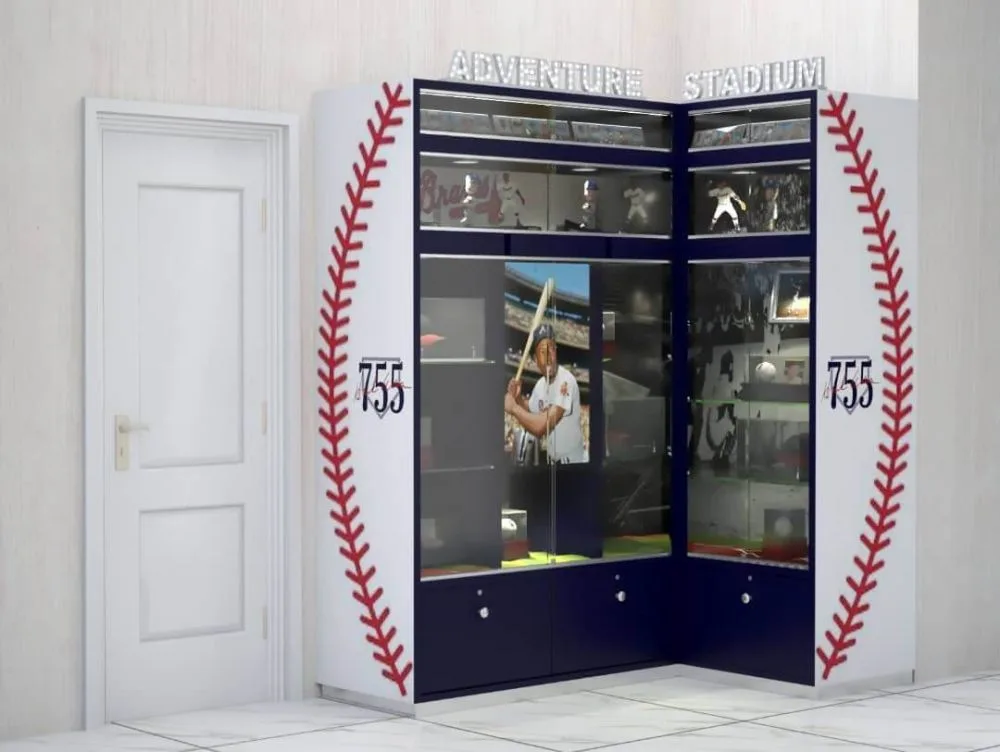 Trophy Display Cases Cabinets For Sale | School Office Showcases – custom retail display image 17