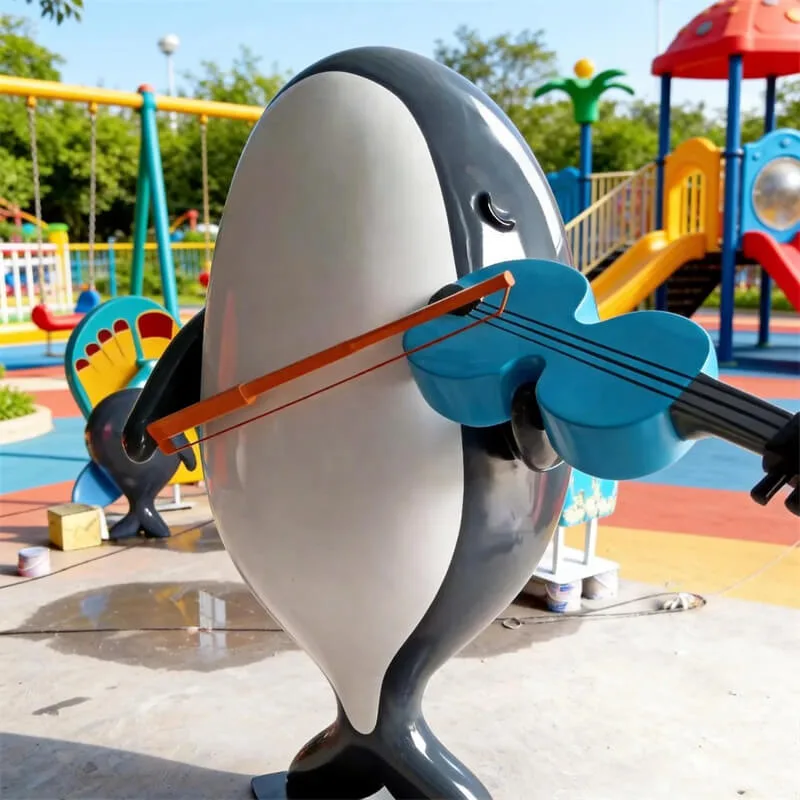 Large Whale Statues Sculptures For Sale – custom retail display image 5