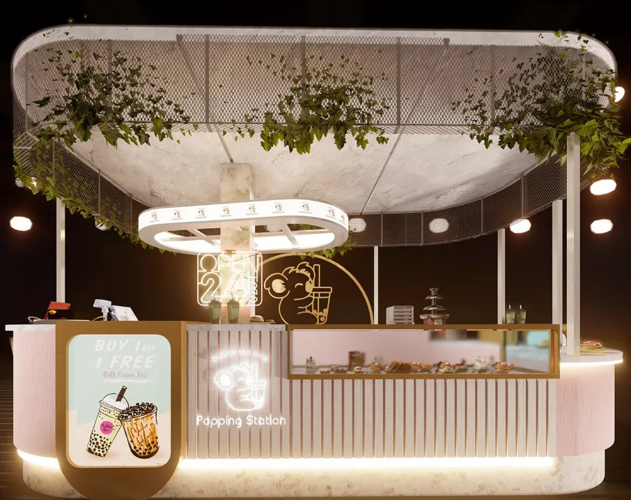 Bubble Tea Counter | Custom Bubble Tea Shop Counters – custom retail display image 10