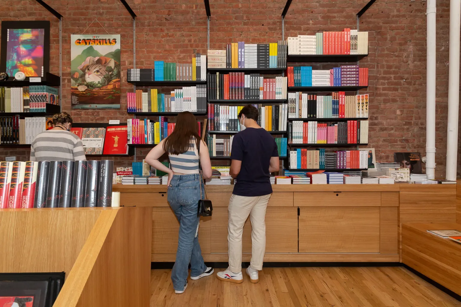 Bookstore Design, Displays Shelving Furniture – Wooden Book Shop Cozy Small Inviting Street Concrete Wall Book Store image 7