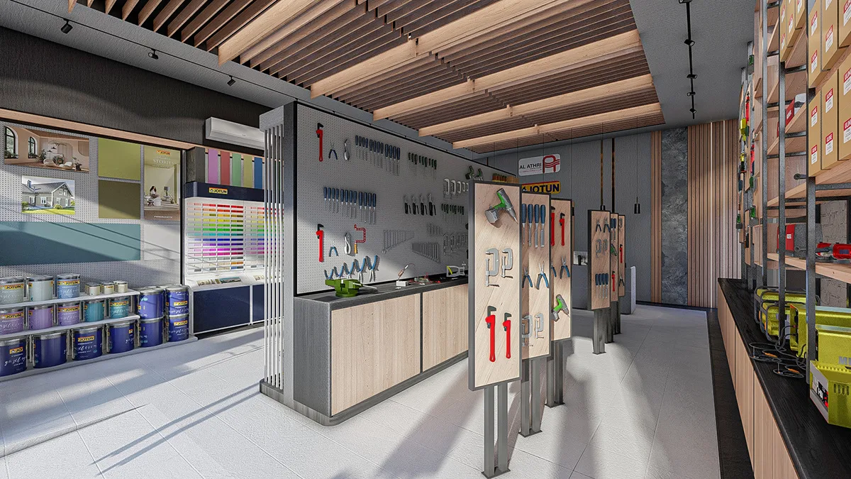 Hardware Store Design, Displays Shelving Fixtures – Moderm Hareware Shop Design High-end Wall Cabinets and Display Stands ima