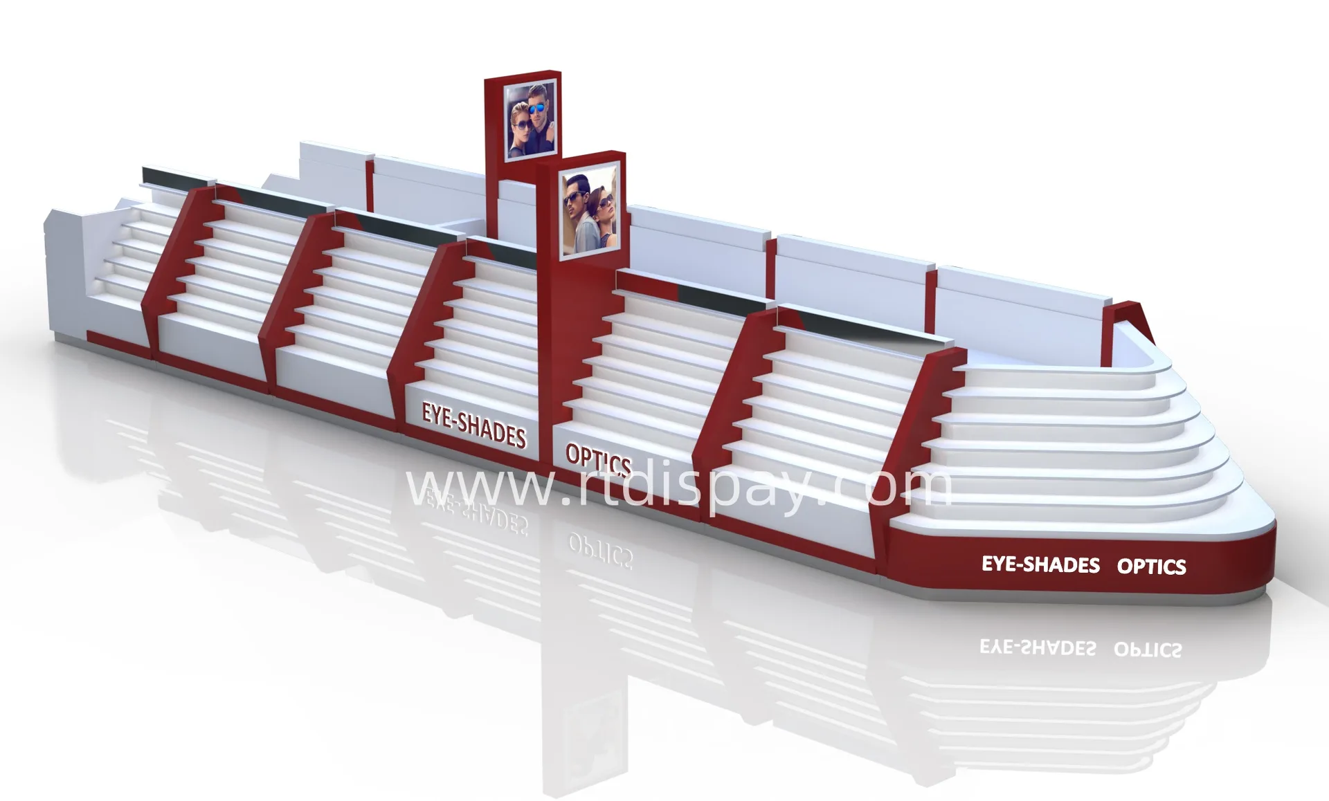 Sunglasses Kiosk For Sale | Eyewear Kiosk – Wooden fashion sunglasses kiosk custom sunglasses display stand in hot sale image
