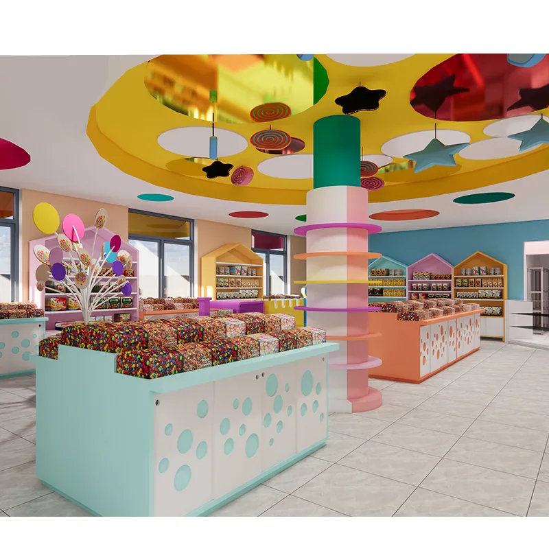 Fantasy Candy Store Customized Candy Display Stand  For Sale