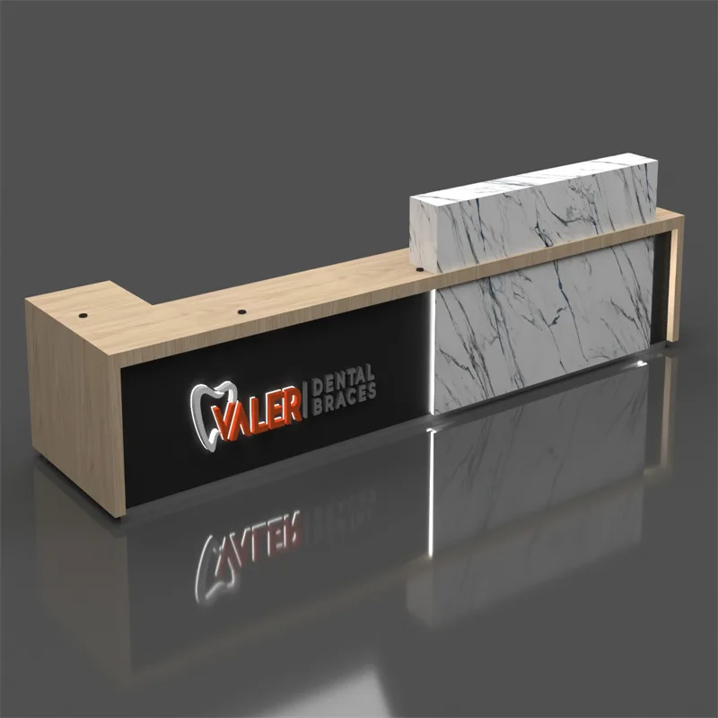 Custom Reception Desk, Counter Welcome Table For Sale – custom retail display image 144