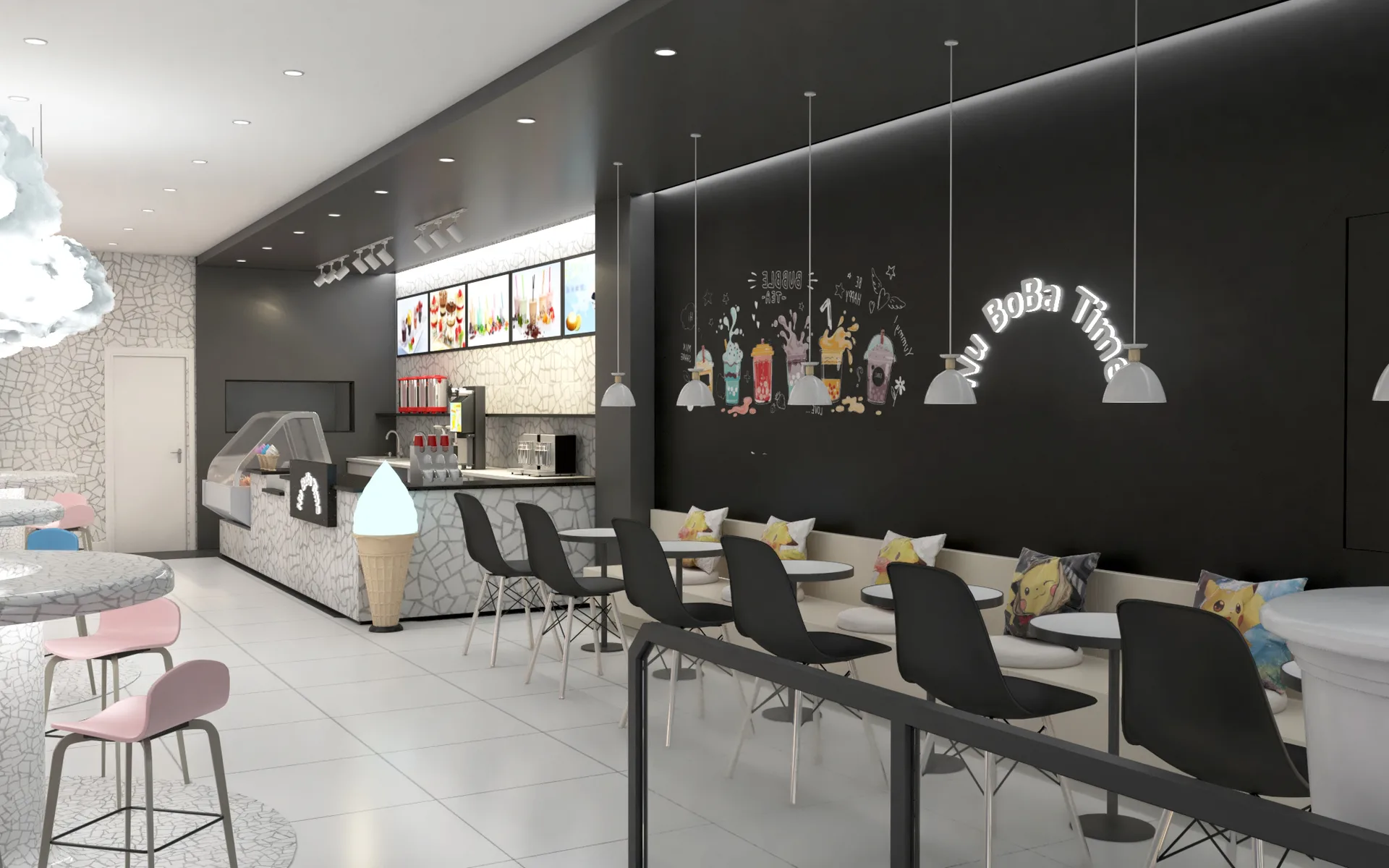 Bubble Tea Shop Design, Counters Furniture – Bubble Tea Shop Interior Design & Decorations image 6