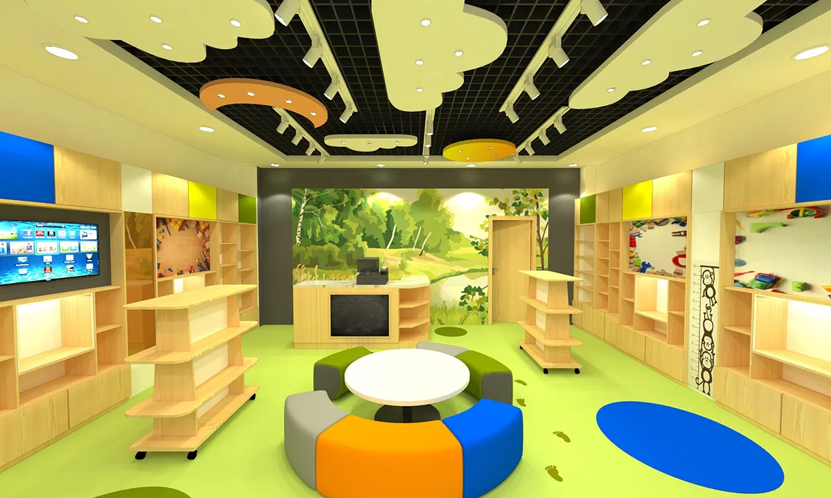 Toy Store Design, Displays Retail Shelf Fixtures – Playful Display Design: Layered Podiums for Interactive Shopping image 7