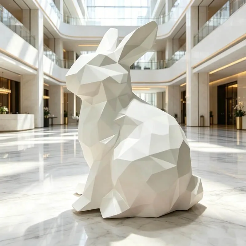 Geometric Animal Sculptures For Sale – custom retail display image 5
