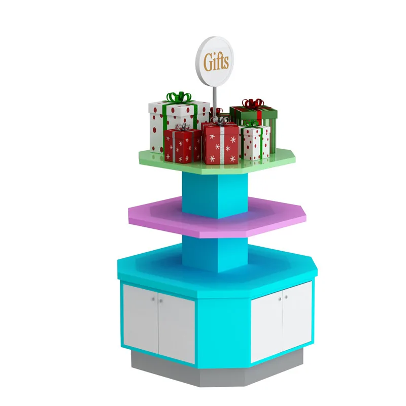 Charming Gifts Display Stand Design Colorful Candy Display Cabinet for Sale