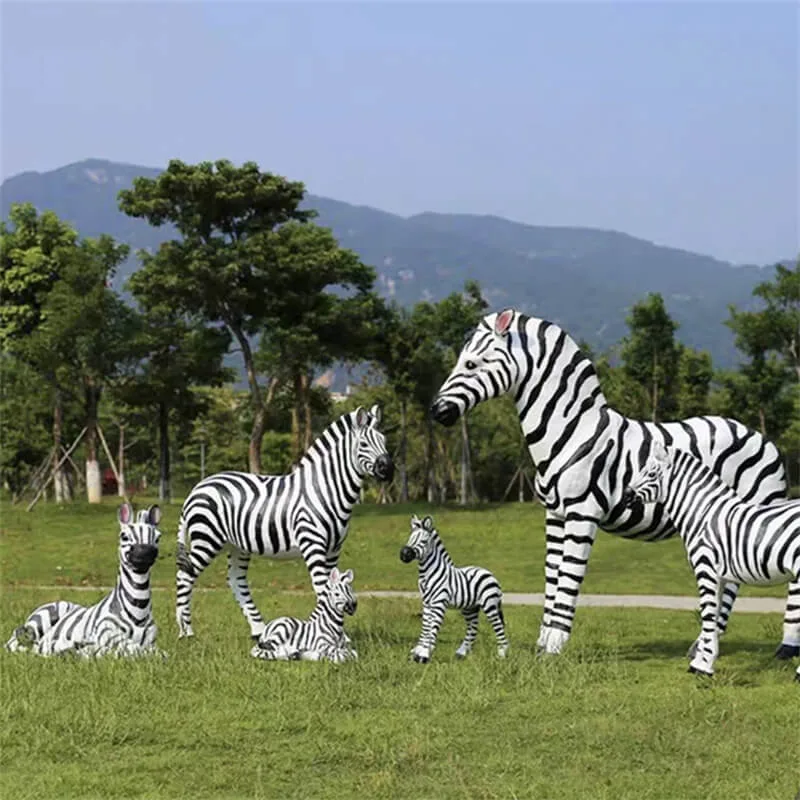 Life Size Zebra Statues Sculptures For Sale – custom retail display image 10