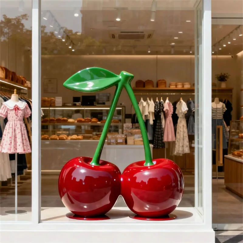 Large Fiberglass Cherry Sculpture Statues For Sale | Outdoor – custom retail display image 18