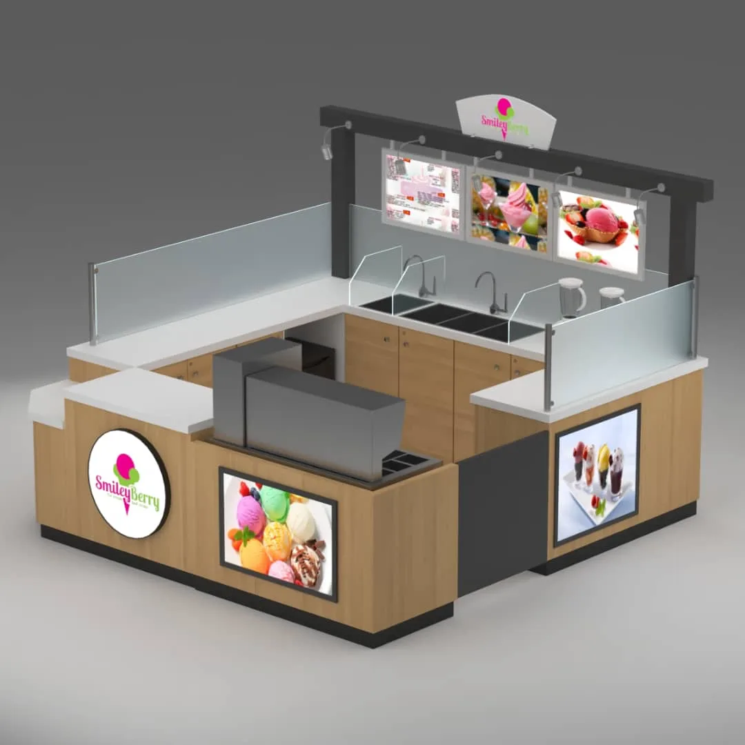 Bakery Kiosk | Custom Pastry Bread Kiosk For Sale – Wooden Bakery Kiosk for Mall Food Court image 6