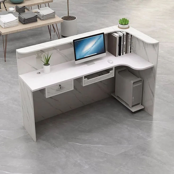 Fiberglass Reception Desk | Unique Modern – custom retail display image 6