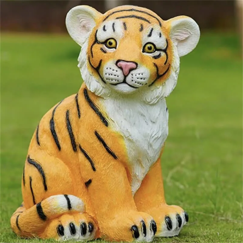 Large Tiger Statues For Sale | Fiberglass Bronze – custom retail display image 11