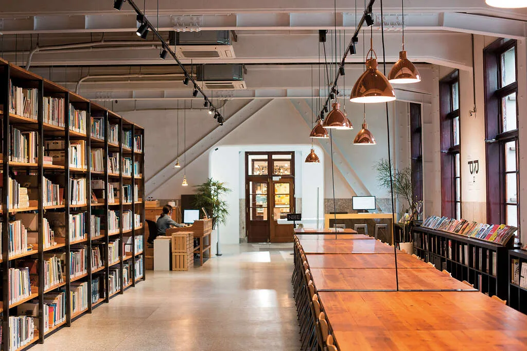Bookstore Design, Displays Shelving Furniture – Wooden Book Shop Cozy Small Inviting Street Concrete Wall Book Store image 10