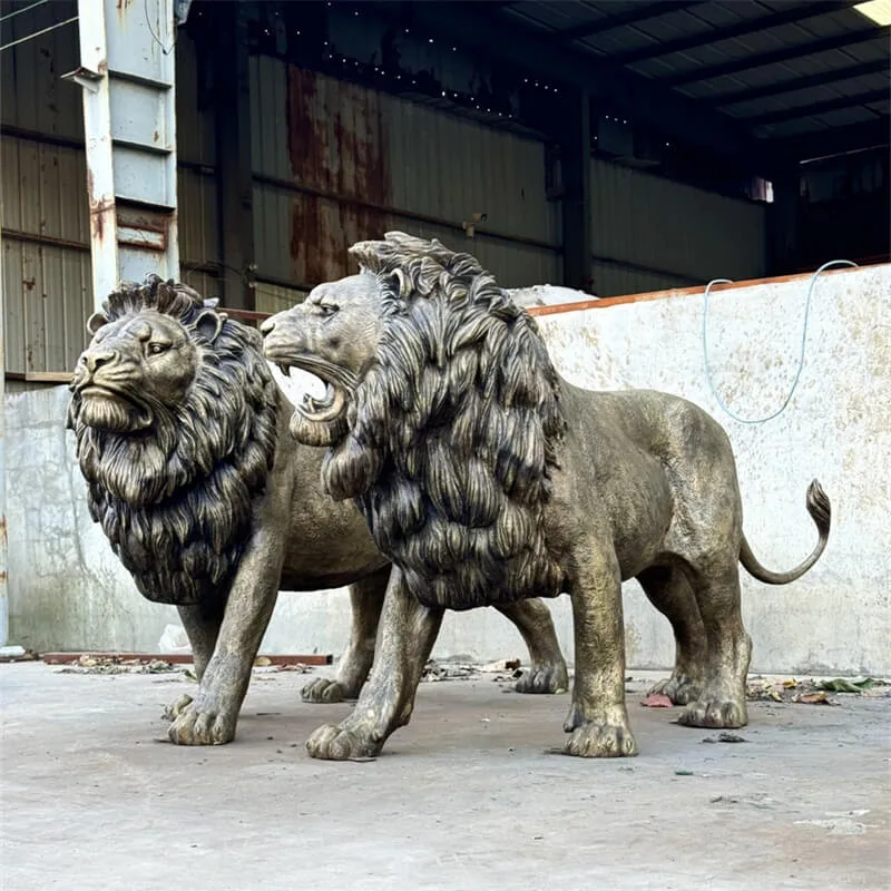 Large Lion Statues Sculptures For Garden Decor – custom retail display image 30