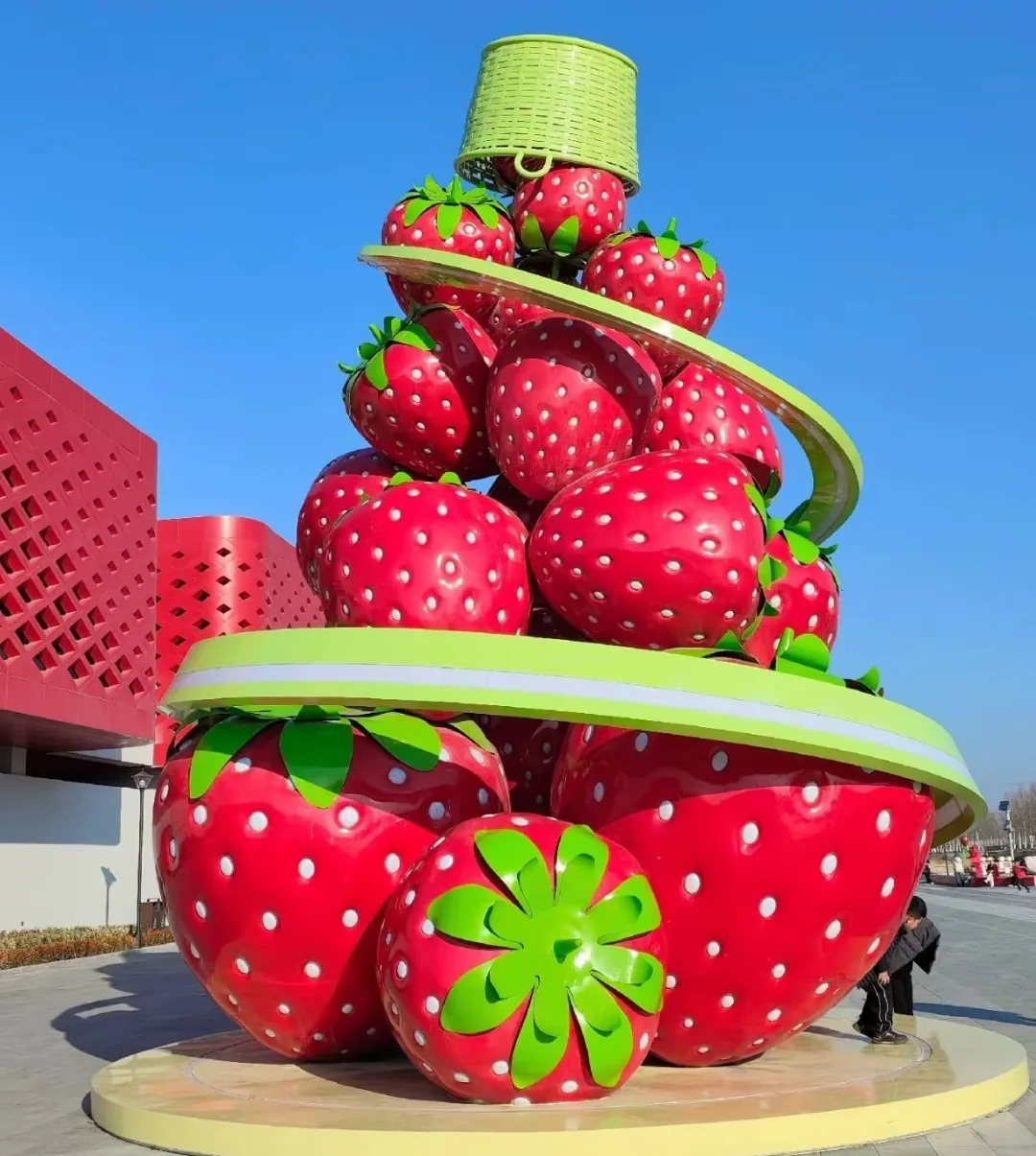 Giant Strawberry Statues Sculptures For Sale | Fiberglass – custom retail display image 11