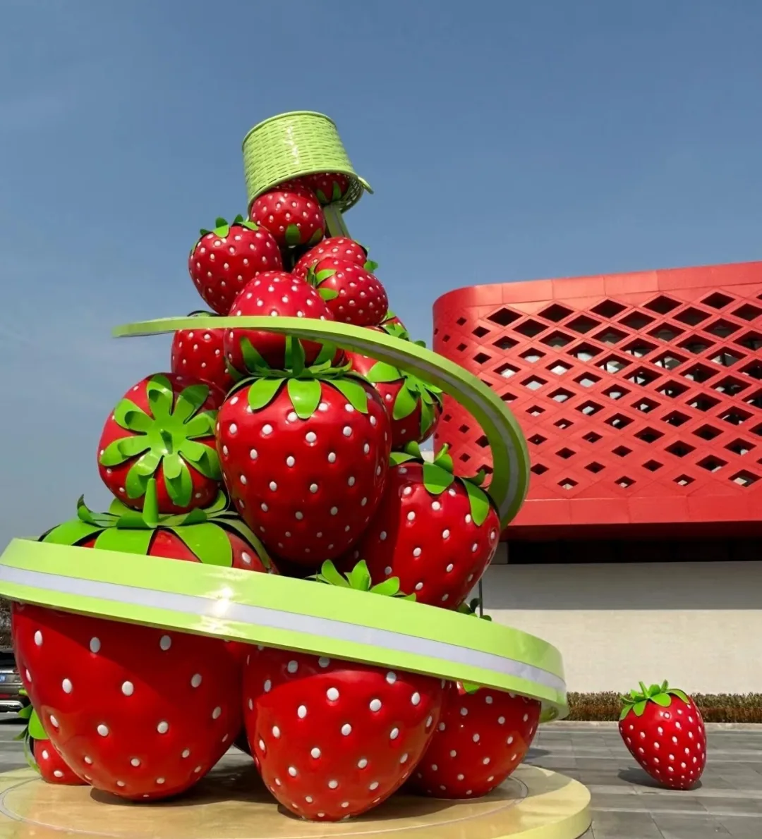 Giant Strawberry Statues Sculptures For Sale | Fiberglass – custom retail display image 10