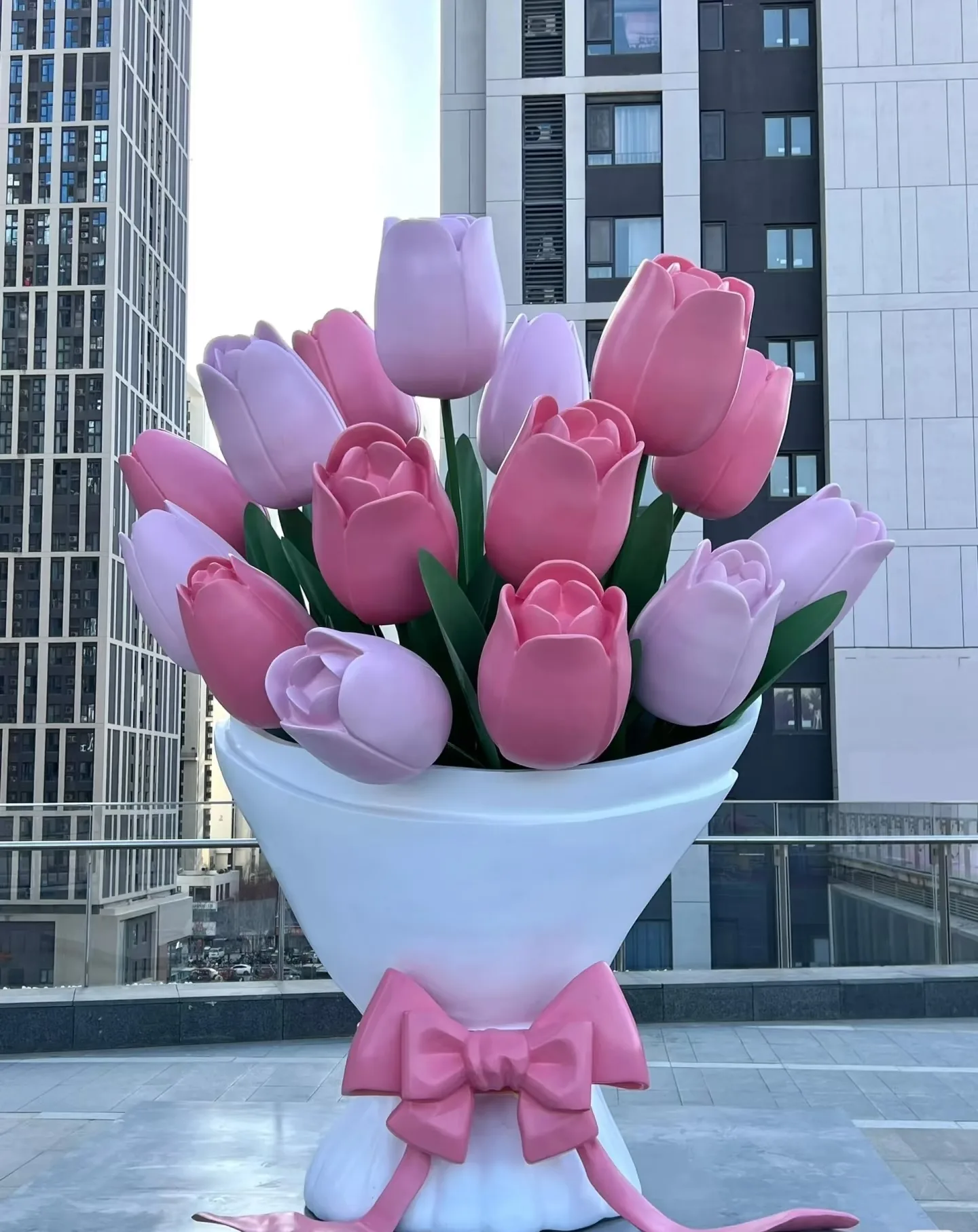 Outdoor Large Fiberglass Planters Pots | Rectangular Round – custom retail display image 18
