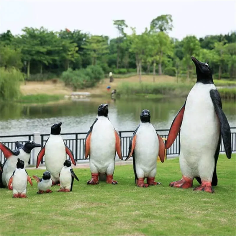 Large Penguin statue Sculptures For Outdoor – custom retail display image 6