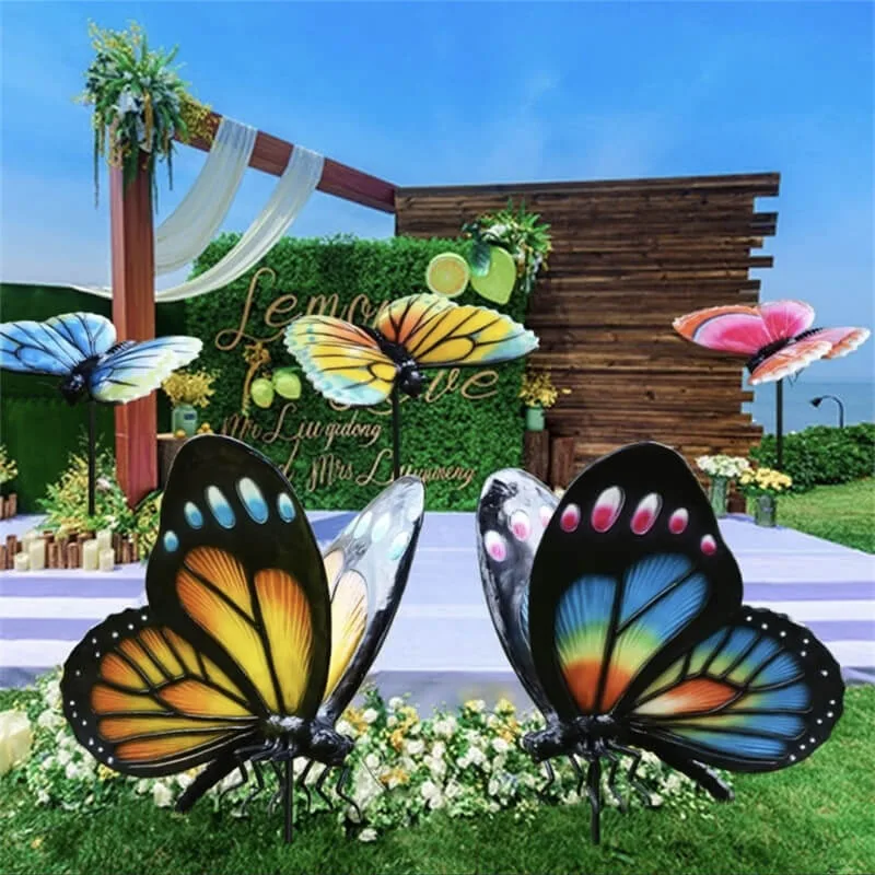 Large Butterfly Sculptures Statues For Garden – custom retail display image 5