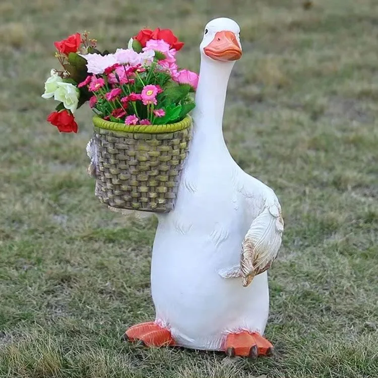 Outdoor Duck Statues Goose Sculptures for Garden – custom retail display image 15