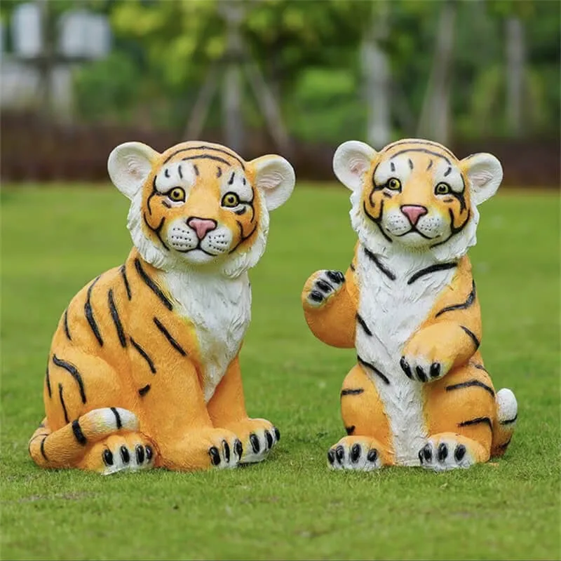 Large Tiger Statues For Sale | Fiberglass Bronze – custom retail display image 10