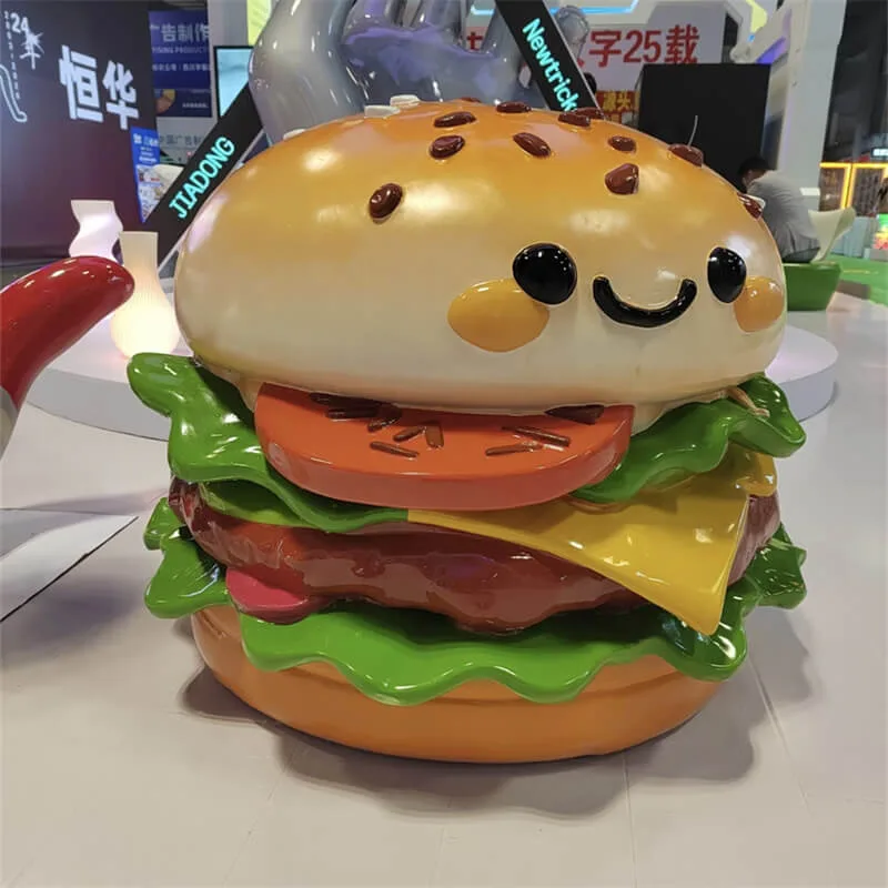 Giant Fiberglass Hamburger Props Statues For Sale – custom retail display image 38