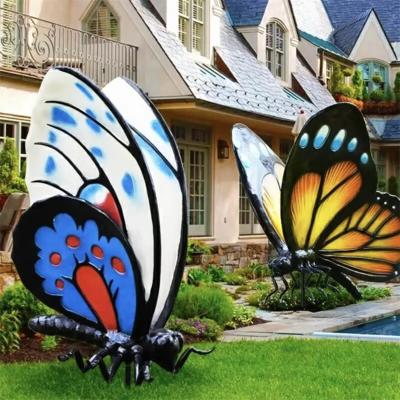 Large Butterfly Sculptures Statues For Garden – custom retail display image 6