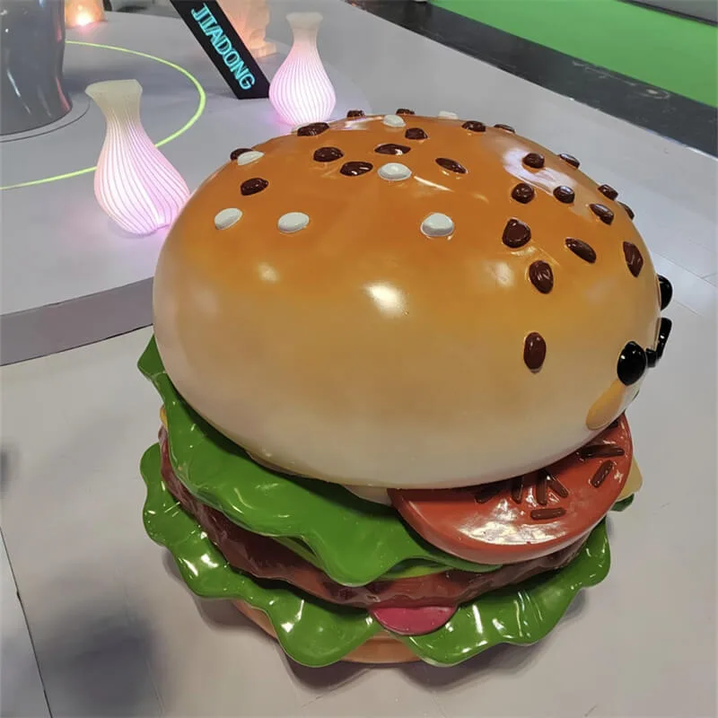 Giant Fiberglass Hamburger Props Statues For Sale – custom retail display image 37