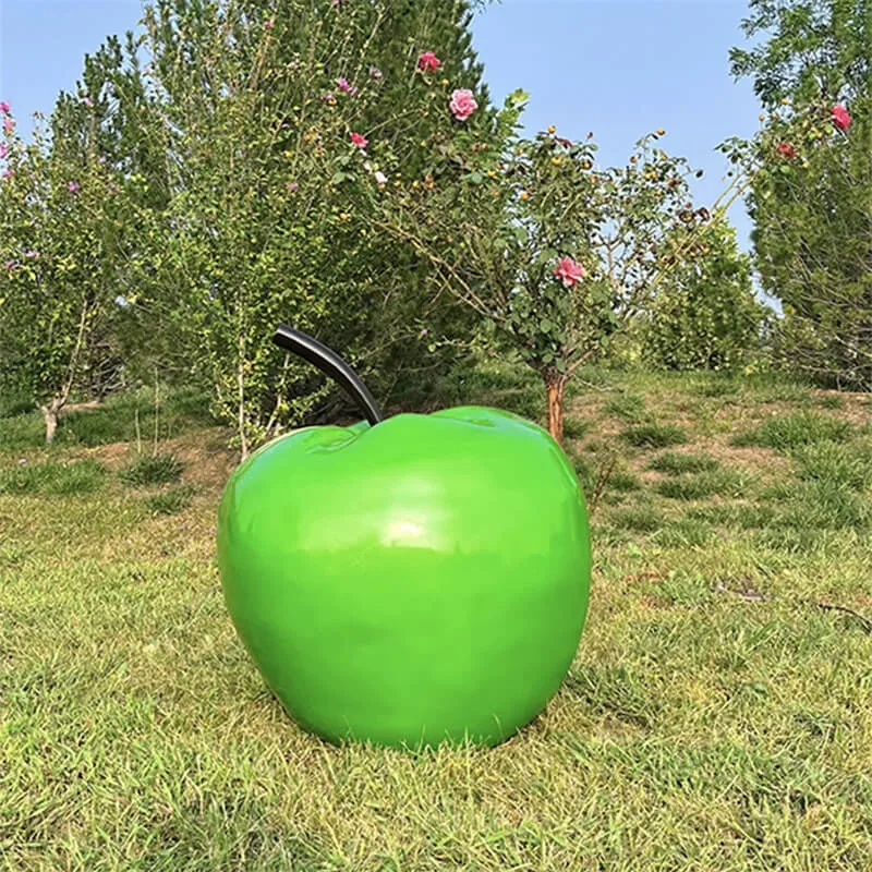 Giant FRP Apple Sculpture For Sale | Graffiti Geometric – custom retail display image 21